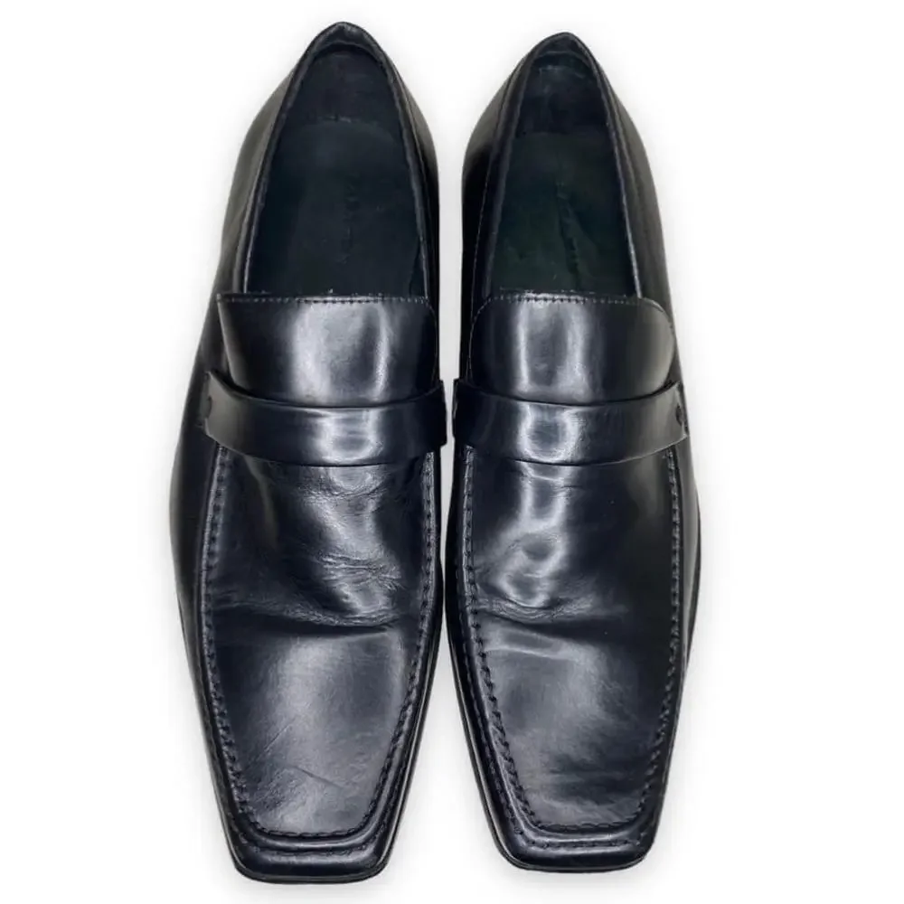 Black Leather Dress Loafer